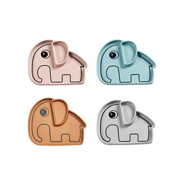 丹麥 Done by deer 造型矽膠餐盤Elphee款 - 多款可選