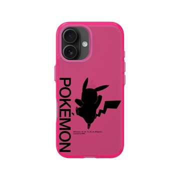 iPhone 16 Clear 粉漾桃 - 寶可夢 Pokemon - 皮卡丘剪影