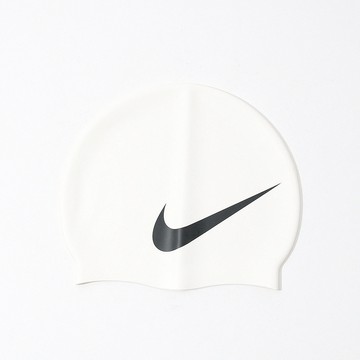 Nike Swim 白色 輕薄 成人 游泳 大勾勾 矽膠 泳帽 NESS8163-100