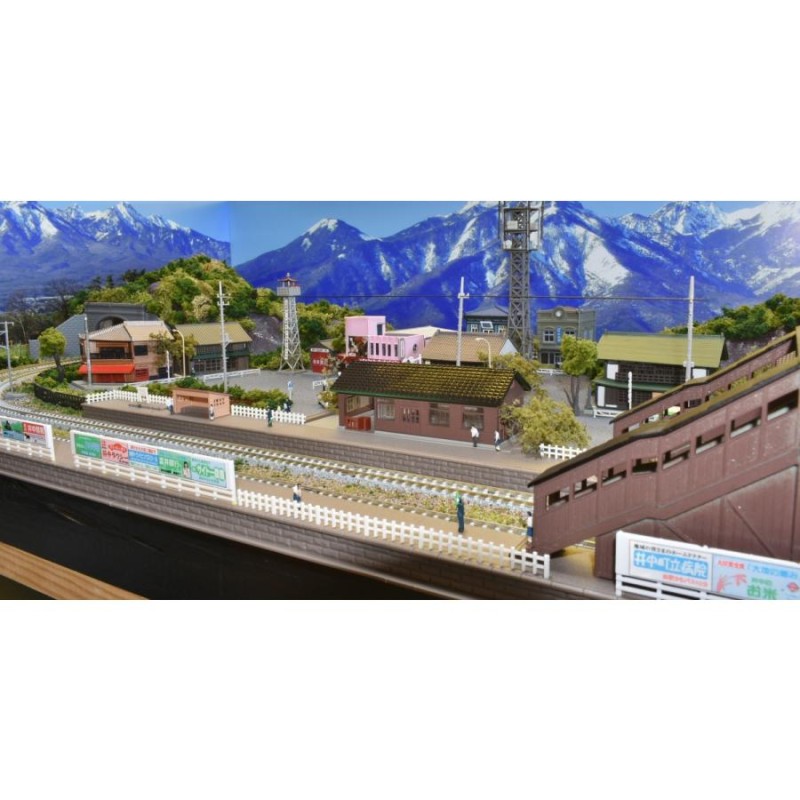 鉄道模型 ジオラマレイアウト Ｎゲージ用 複線120x60cm 山間の街※DCフィーダー付属 | LINEショッピング