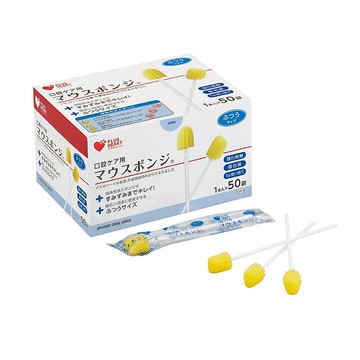 日本製口腔海綿清潔棒(強化紙軸)50入