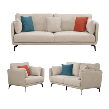 文創集 安迪爾可拆洗棉麻布沙發椅組合(1+2+3人座組合)-213x89x66cm免組