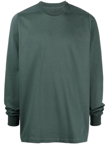 Rick Owens - crew neck cotton sweatshirt - men - Cotton - L - Green
