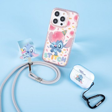 迪士尼 史迪奇 iPhone16 Samsung S25 氣墊標準防摔鏡面手機殼
