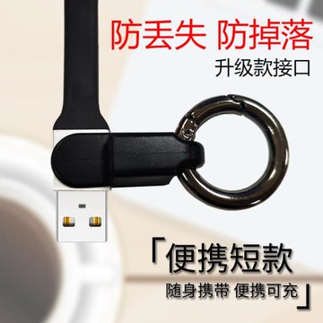 DAIRLE MFI認證數據線蘋果安卓Type_C鑰匙扣數據加粗短線手機快充