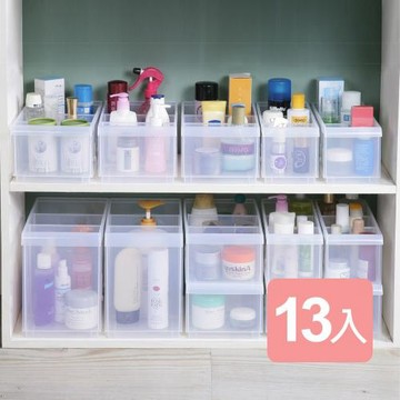 真心良品 諾可隔板多用途整理盒旗艦組(附輪)13入組