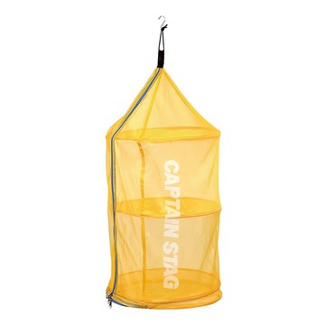 CAPTAIN STAG 鹿牌 吊掛餐廚籃  橘色  1個