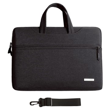 低調黑 手提電腦包 附肩帶  15.6~16.1吋(41 x 30cm)  1個