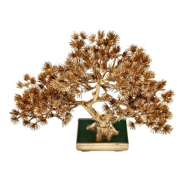 25公分松柏盆栽  棕色 觀賞寫實型  1組