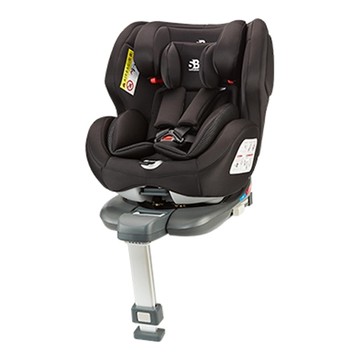德國適德寶0-12歲ISOFIX支撐腳汽座-金屬黑-贈遮陽頂蓬+皮椅保護墊