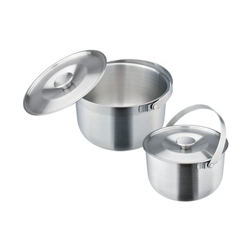 Miyaco 米雅可 品味316不鏽鋼可提式調理鍋二入組 16+19cm-Leidea樂德兒