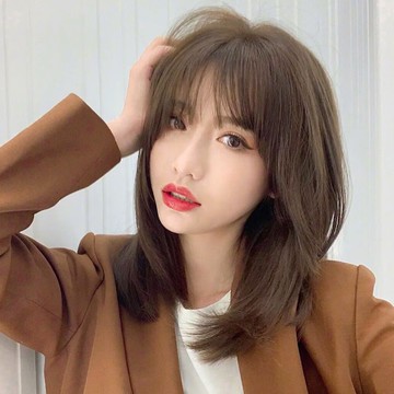 女假髮整頂真髮絲-空氣瀏海手織長直髮美髮用品4款74ah7【巴黎精品】