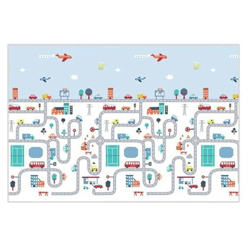 Global Mat 國民地墊 摺疊地墊 XPE 加厚雙面  迷宮星月  200 x 180 x 2cm