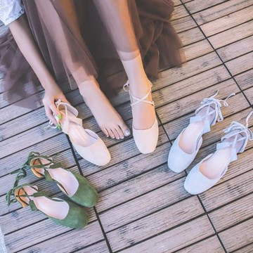 涼鞋女仙女風2022年粗跟綁帶百搭溫柔鞋中跟包頭少女配裙子的單鞋