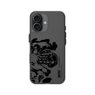 iPhone 17 Clear (相機按鈕) 酷墨灰 - 航海王 One Piece - 復刻系列-魯夫 四檔猿王統