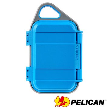美國 PELICAN 10 GOCASE微型防水氣密箱-(藍灰)