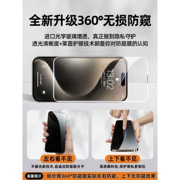 能適適用iPhone16ProMax防窺鋼化膜蘋果13/15防窺膜15Pro防偷窺膜14手機膜Pro新款12防窺屏XR全屏11擋窺屏pm