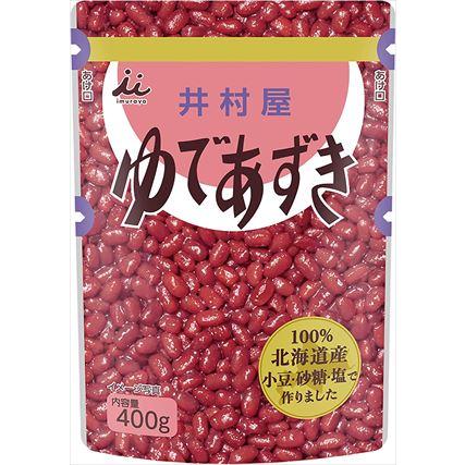 送料無料 井村屋 北海道パウチゆであずき 400g×20個