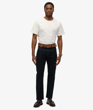 Superdry Men's The Merchant Store - Straight Jeans Cream Size: 30/32