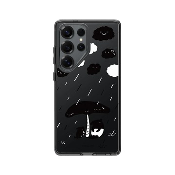 Galaxy S25 Ultra Clear 酷墨灰 - 馬來貘 Laimo - 下雨了(透明款)