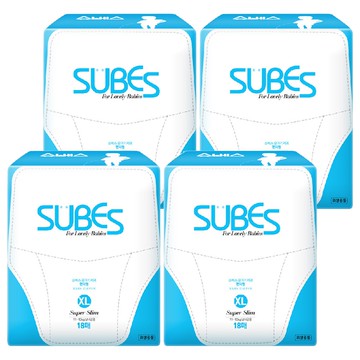 SUBES Super Slim 超薄褲型尿布 11~15kg  XL  72片
