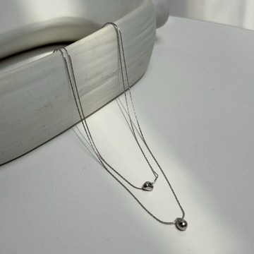 【Aa.chic韓國】韓國氣質金屬雙層細鍊(單一色).項鍊/配件/搭配/日常/低調【Korny002】