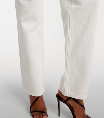 Area Crystal-embellished cutout straight jeans