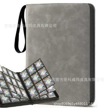 遊戲手把 控制器 熱銷寶可夢卡冊神奇寶貝游戲卡片收納冊PU活頁純色球冊動漫