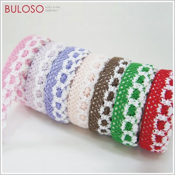 多色立體布質蕾絲膠帶（不挑色 款）【A264846】【不囉唆】