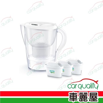 濾水壺 BRITA Marella XL+PRO 白色3.5L 1壺3芯(車麗屋)