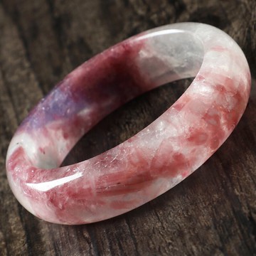 收藏級-玉化落梅碧璽手鐲女款 罕見異象玉化碧璽鐲子放漏售完無補