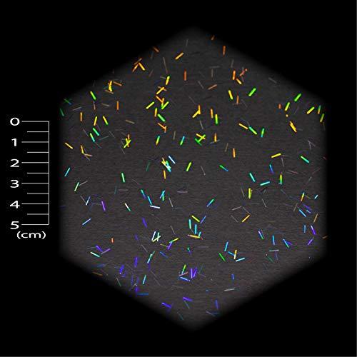 DIY MASTER スモークレインボー ラメ フレーク ロング 0.3mmx4.7mm (大) 50g