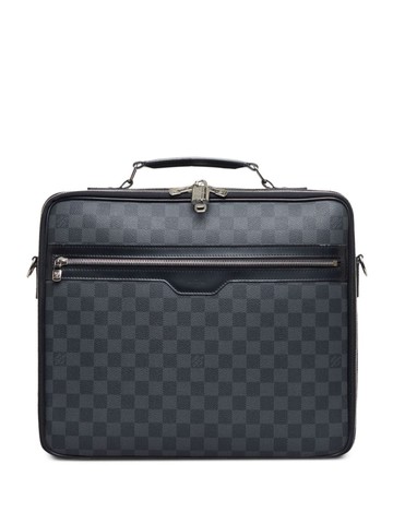 Louis Vuitton - 2012 Damier Graphite Steve messenger bag - women - Canvas/Leather - One Size - Black