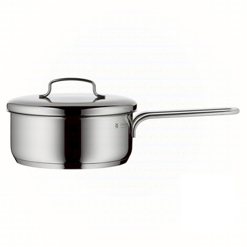 WMF 電磁爐適用迷你單手鍋 16cm 含蓋 18/10 Cromargan 不鏽鋼  Silver  1個