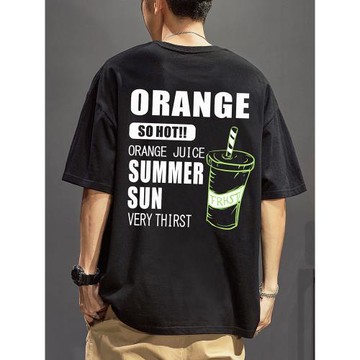 短袖t恤男夏季潮牌ins寬松百搭男生新疆純棉男士衣服男款重磅上衣