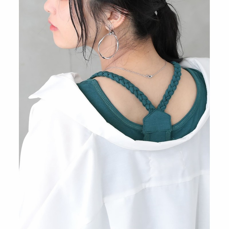 豊富なカラバリ展開 N Or三つ編みロングタンクトップ タンクトップ レディース トップス インナー 重ね着 無地 ボーダー ノアール メール便可 5 オシャレウォーカー Osharewalker 通販 Lineポイント最大1 0 Get Lineショッピング