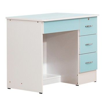 文創集 亞麗絲3尺四抽書桌(二色可選)-91x54.5x73cm免組