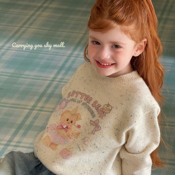 110-150 秋冬選品 ✦ 繽紛奶油熊點心生日上衣