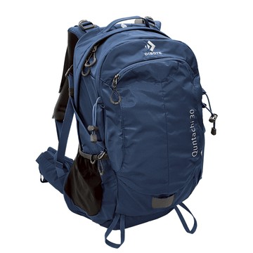 DIBOTE 迪伯特 極輕特仕版 專業登山休閒背包 附背架 + 防水套  特仕藍  中(30 x 16 x 50cm)