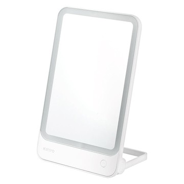 Kinyo LED直立壁掛兩用化妝鏡  白色