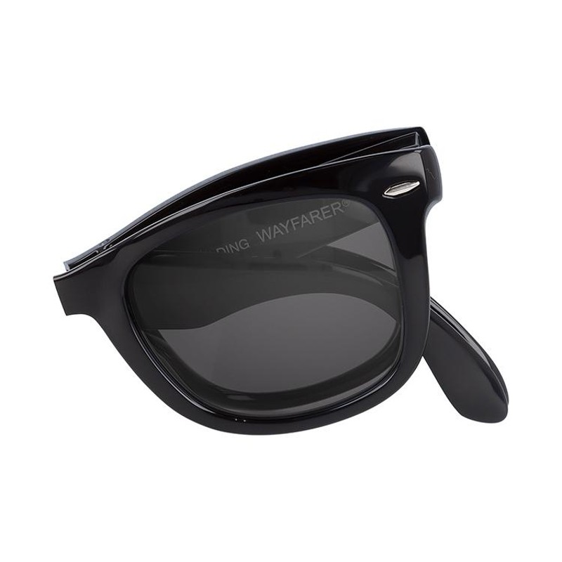 Ray-Ban RB4105 黒 サングラス ケース付Folding レイバンのウェイファーラーの折りたたみタイプ「RB4105」を徹底解説！