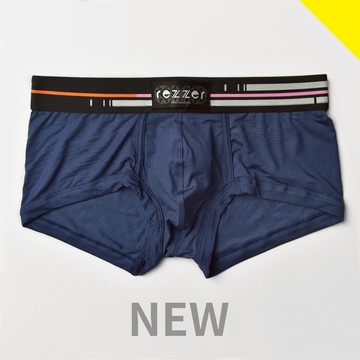 ▶低腰◀四角褲-萬花筒-粉橘 藍【超細纖維】