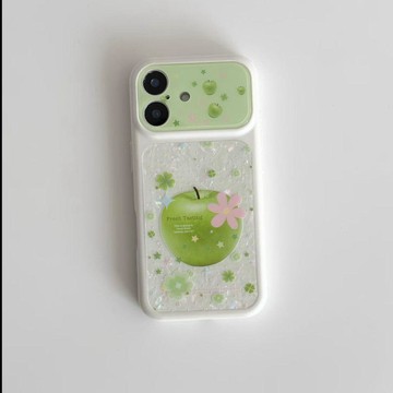 塗鴉青蘋果適用iPhone17promax蘋果16手機殼15新款14貝殼13全包