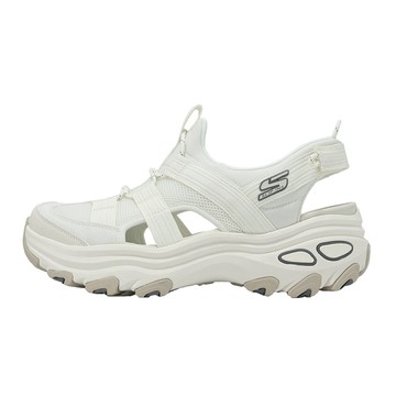 Skechers 涼拖鞋 D Lite Max Slip-Ins 女鞋 米白 支撐 緩震 180397OFWT