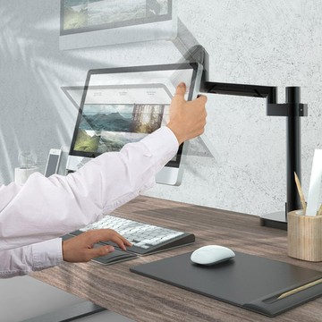 MONO DSIGN｜桌上型鋁合金氣壓式螢幕架(32吋以下適用)