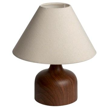 MYUMYU 沐慕家居 韓系實木小燈 附燈泡 29 x 25cm  白色