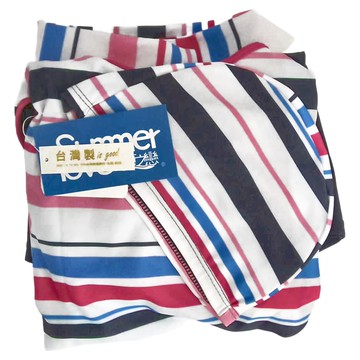 Summer love 夏之戀 大女長版三件式 Set 條紋泳裝  2L  條紋