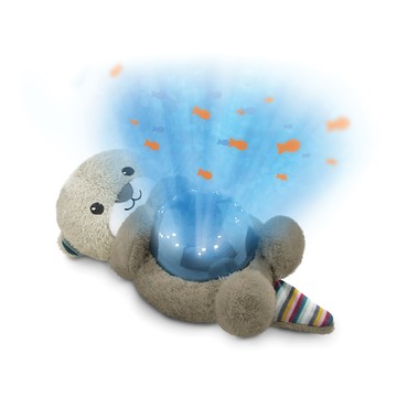 ZAZU 荷蘭聲控感應安撫音樂投影燈音樂鈴 獺獺好朋友系列-水獺Otto