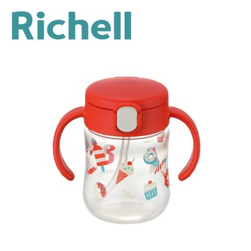 日本 Richell 利其爾 - TLI海派甜心_吸管水杯200ML