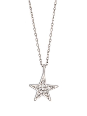 Kate Spade - You’re a Star necklace - women - Metal (Other)/glass - One Size - Silver